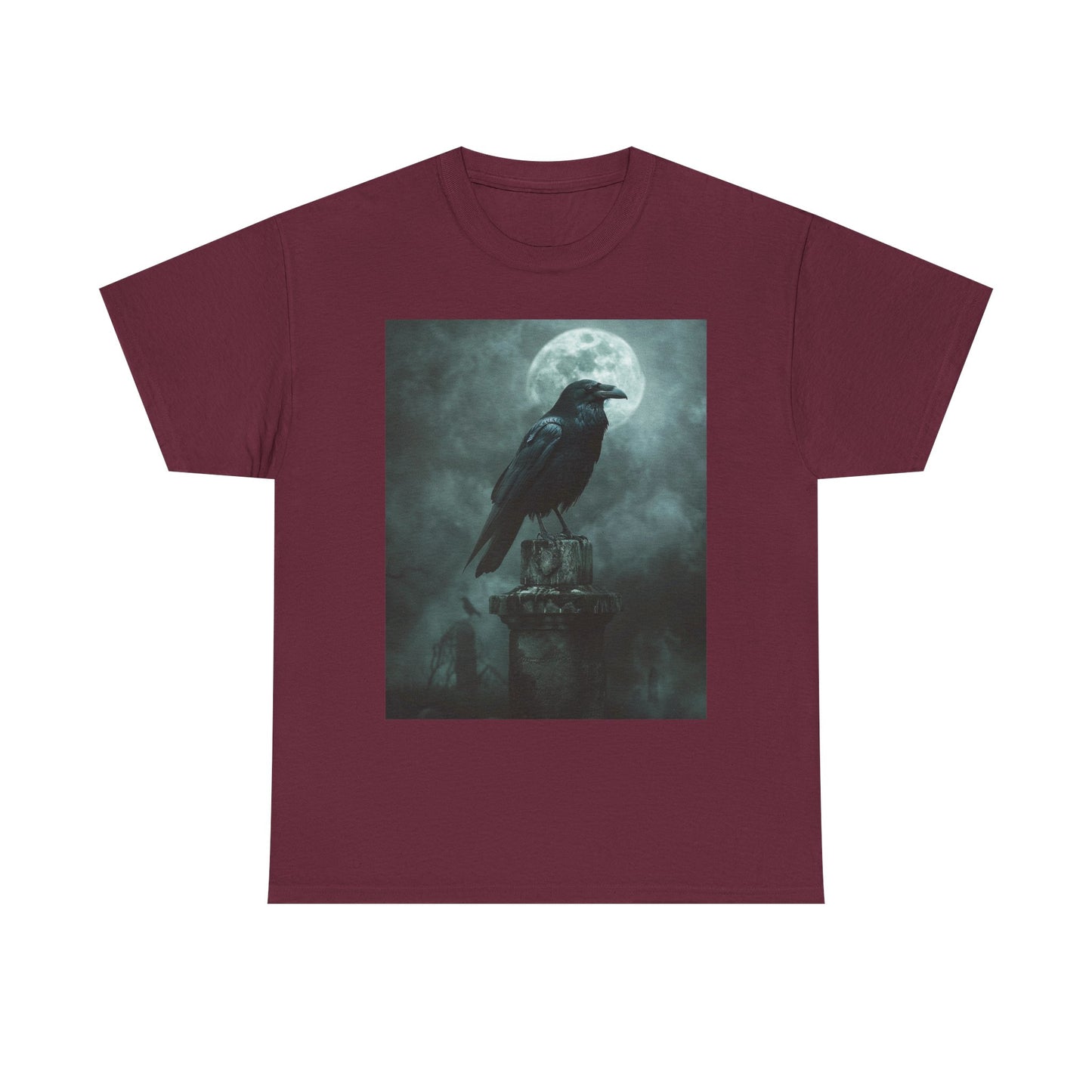 Raven Cemetery Tee - Gothic Fantasy Unisex Shirt