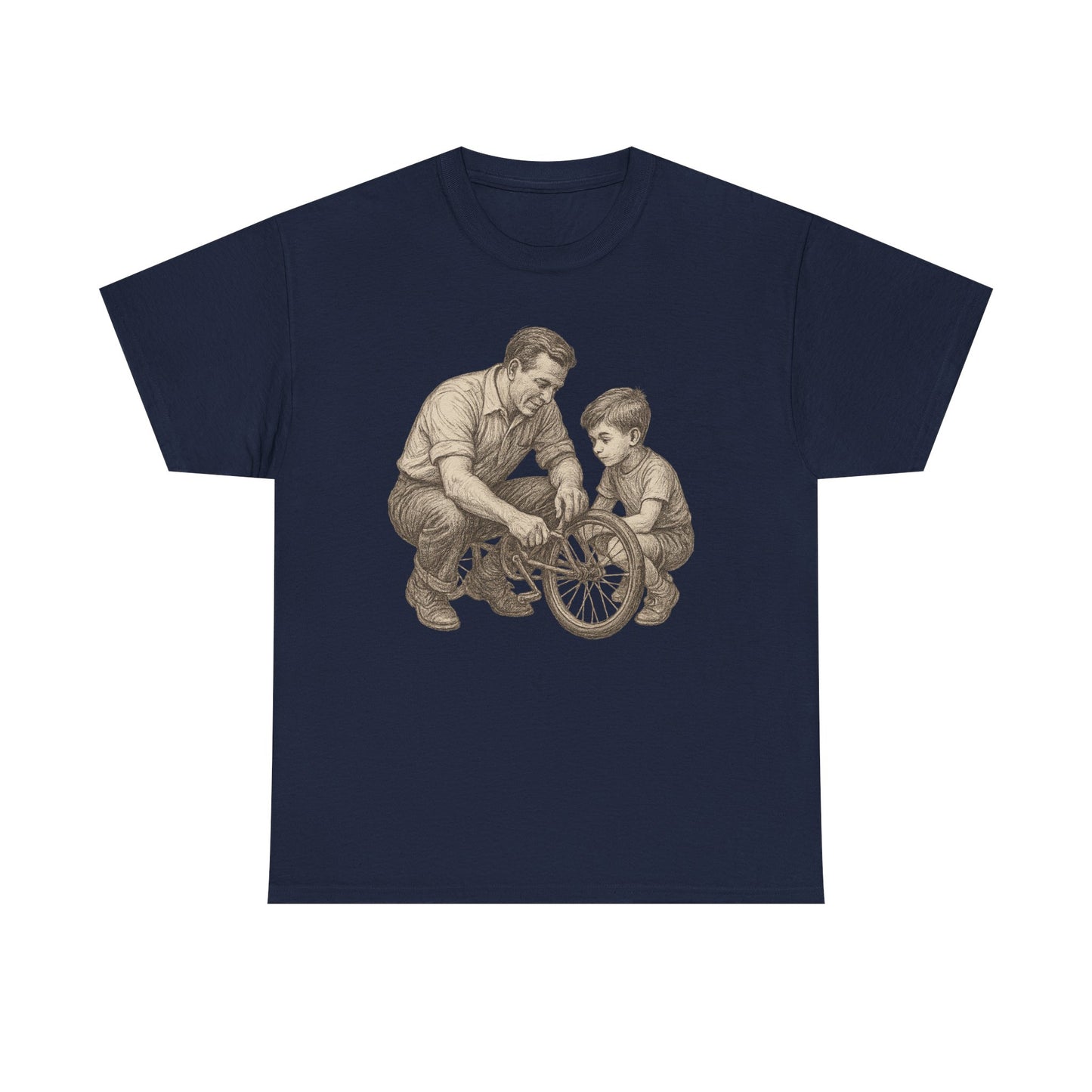 Vintage Bike Fixing Unisex Tee