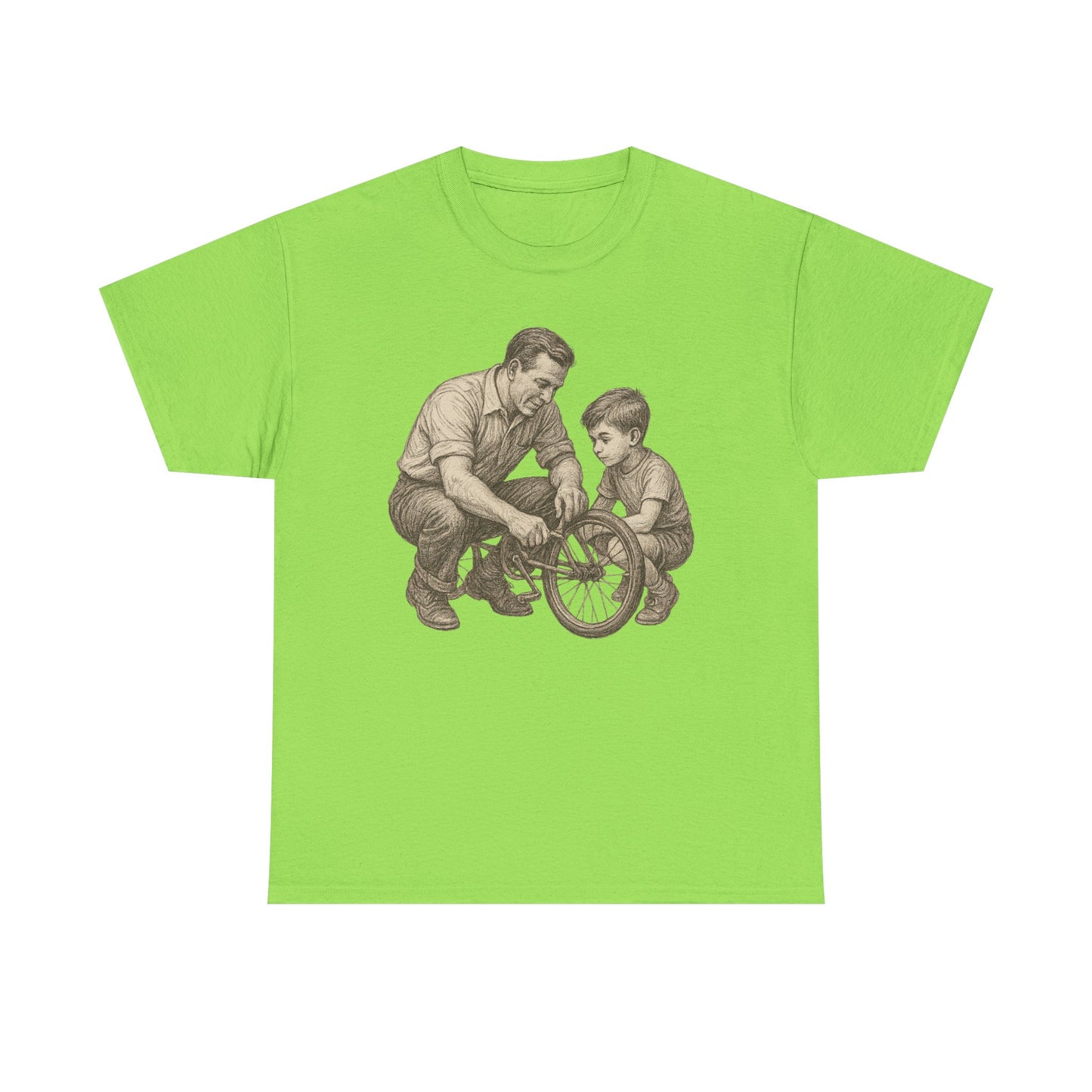 Vintage Bike Fixing Unisex Tee