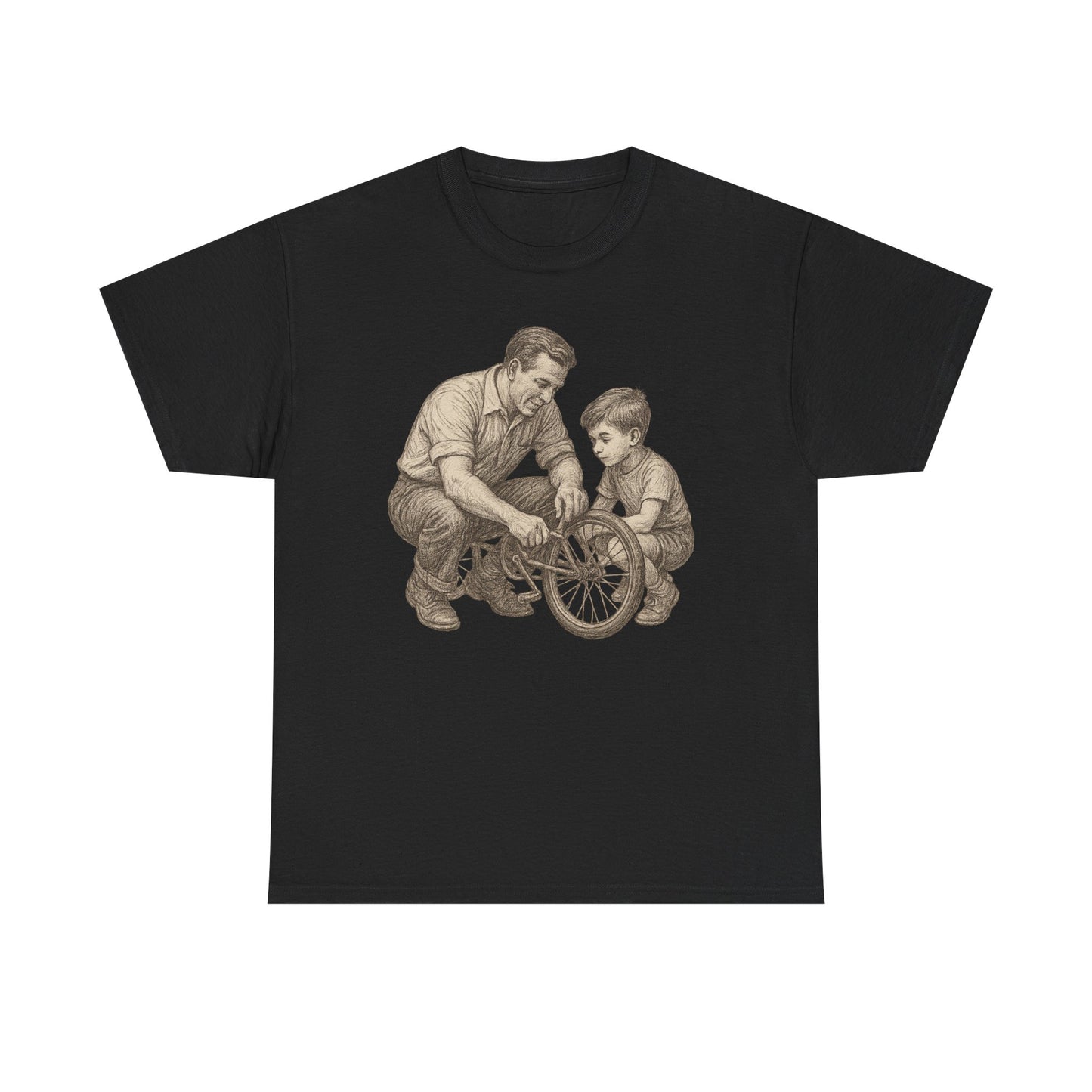 Vintage Bike Fixing Unisex Tee