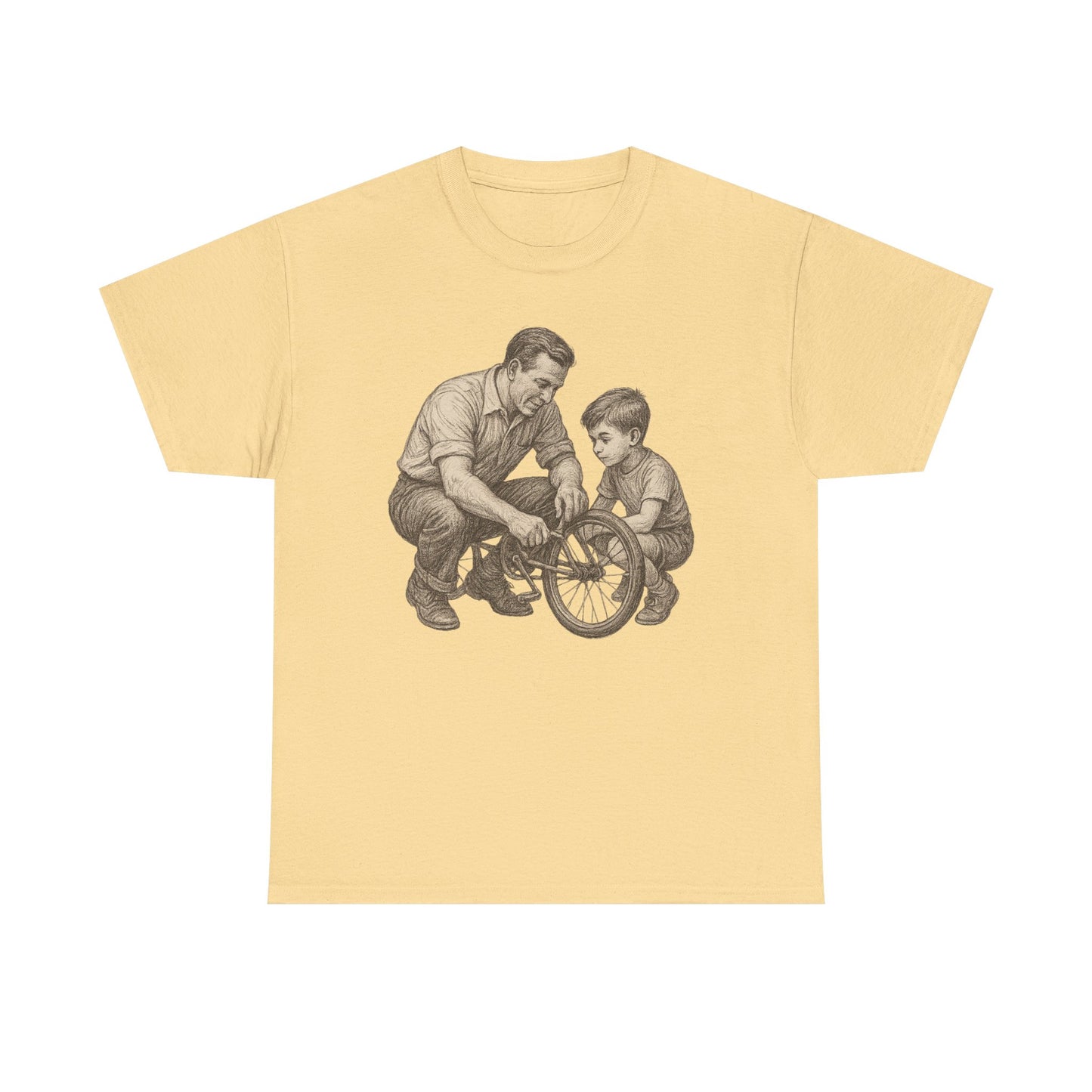 Vintage Bike Fixing Unisex Tee