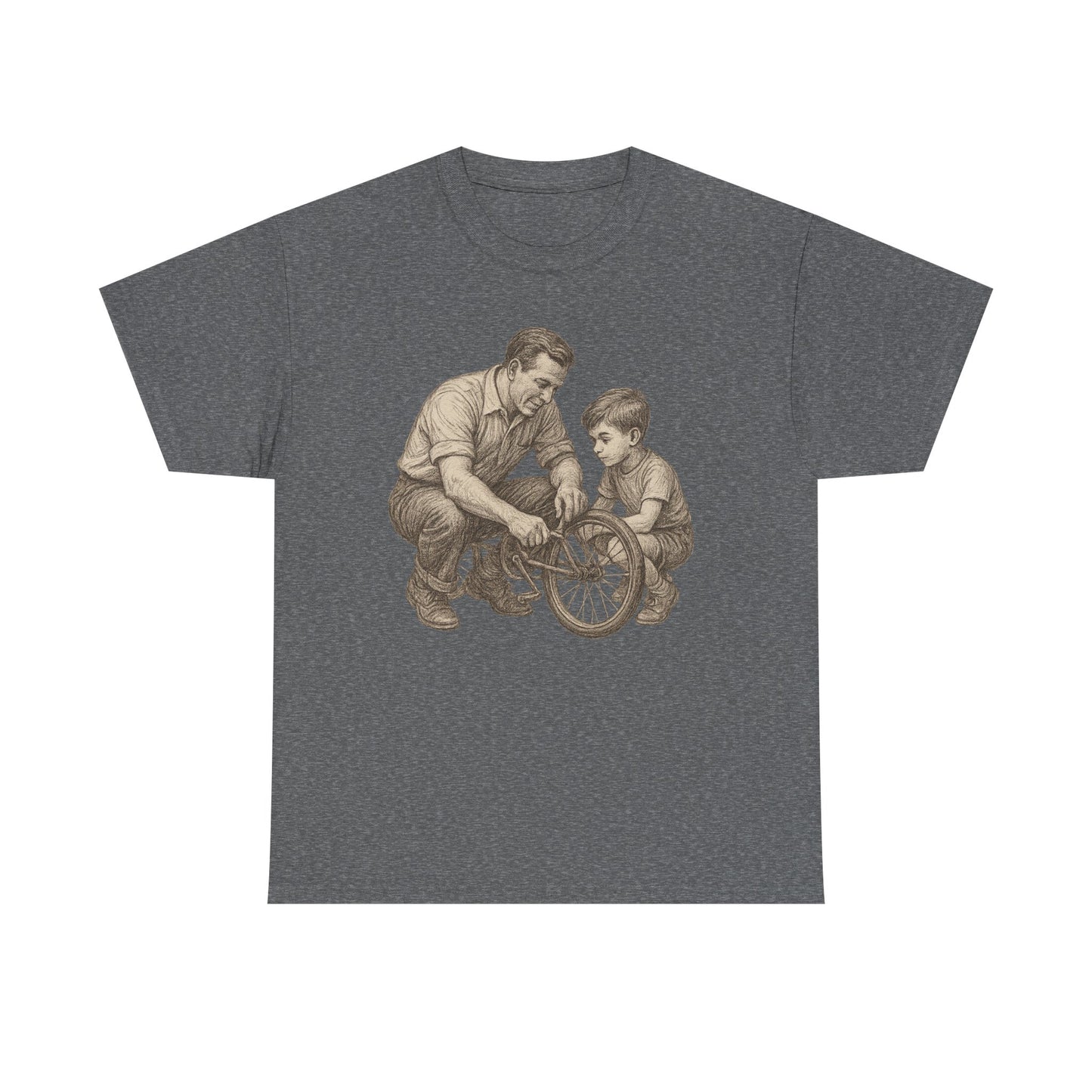 Vintage Bike Fixing Unisex Tee