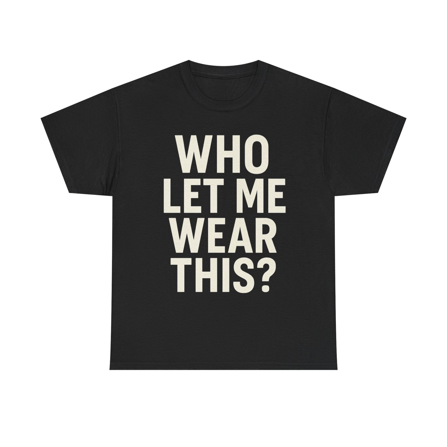 Funny Graphic Tee - Who Let Me Wear This t-shirt