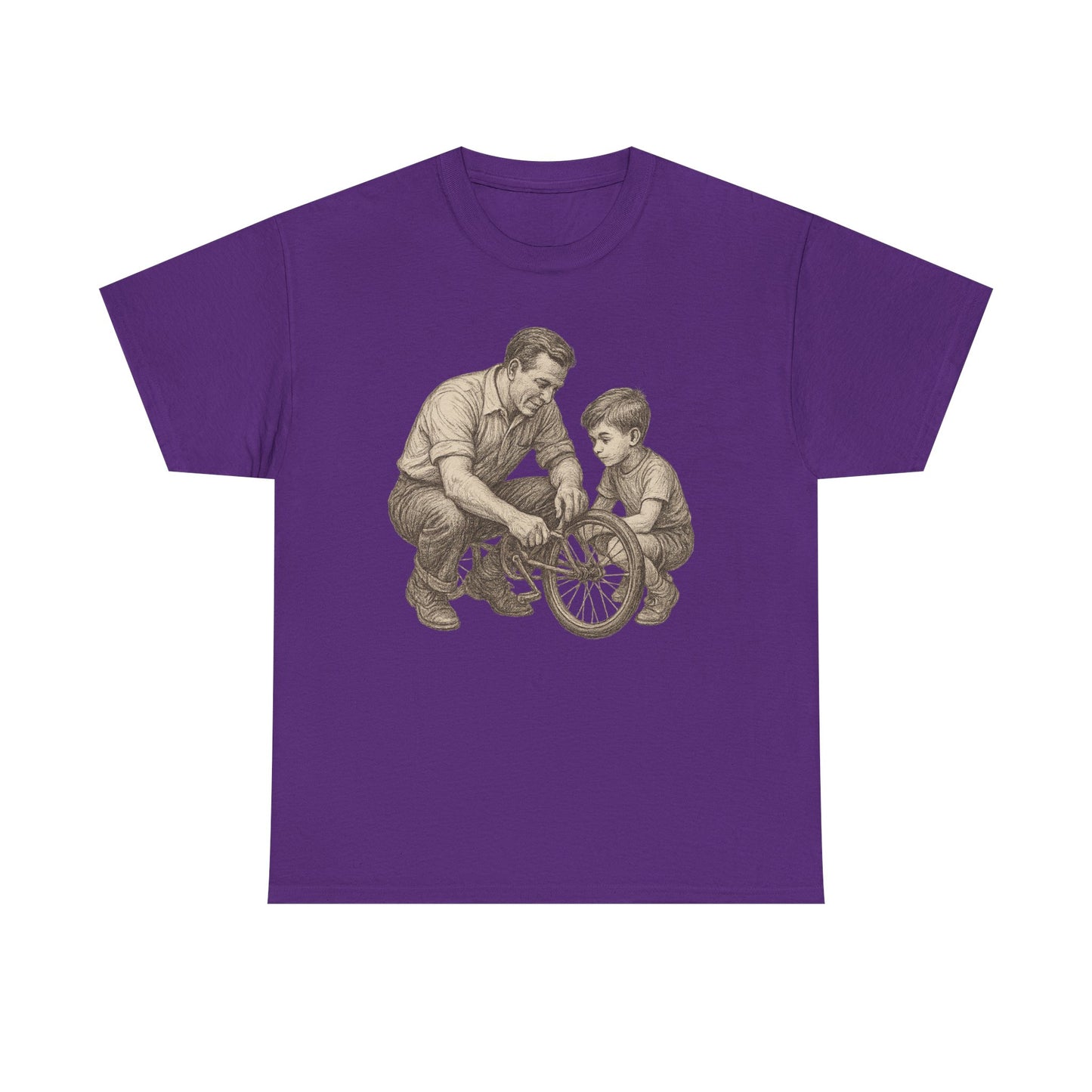 Vintage Bike Fixing Unisex Tee