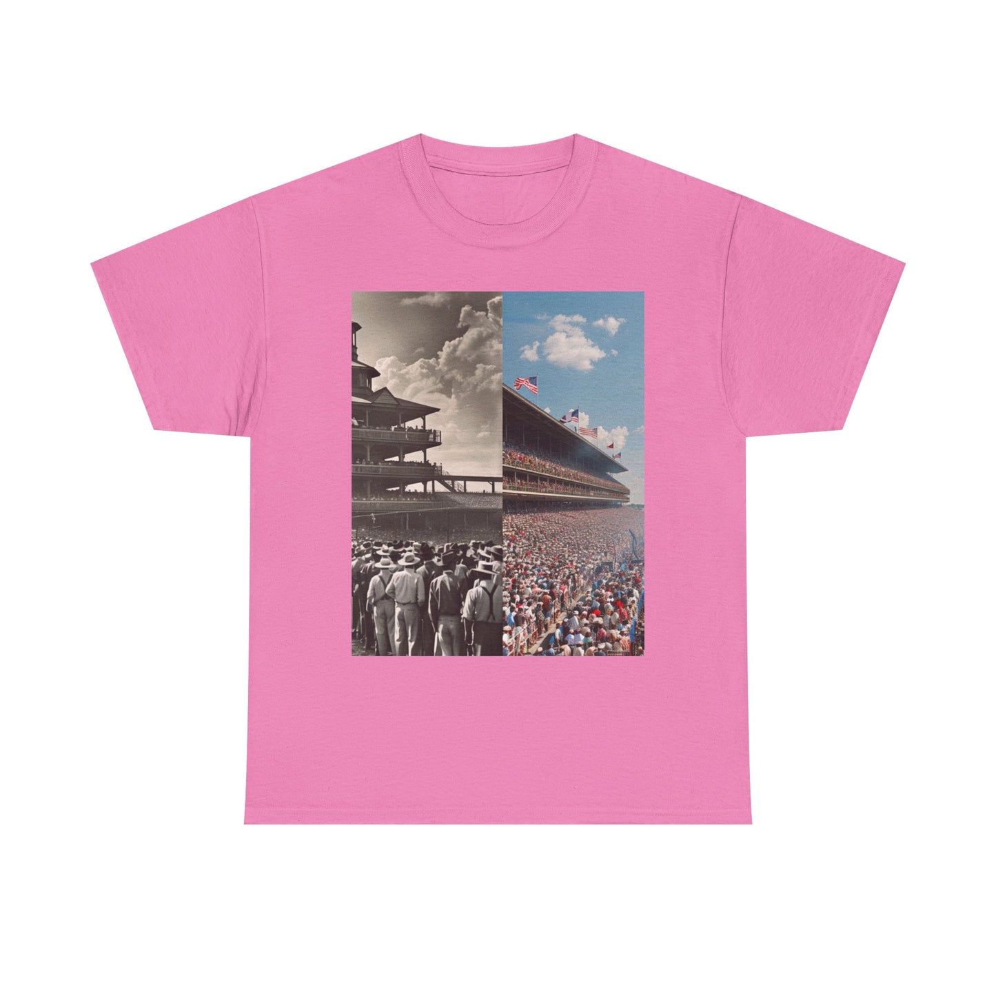 IndyCar Tee - Roaring Racecar at Indianapolis Motor Speedway