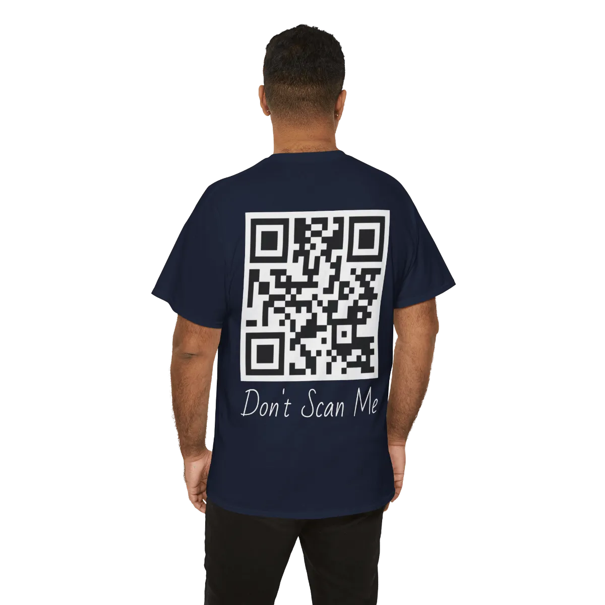 "Don’t Scan Me" QR Code Front & Back Shirt – Keep an Open Mind