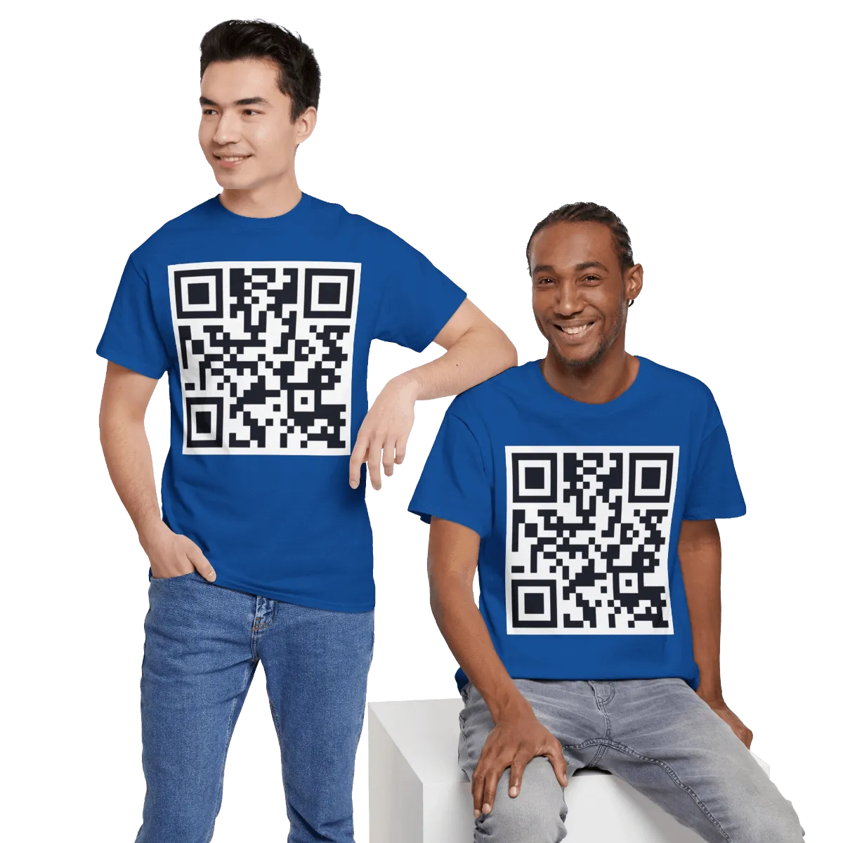 "Don’t Scan Me" QR Code Front & Back Shirt – Keep an Open Mind