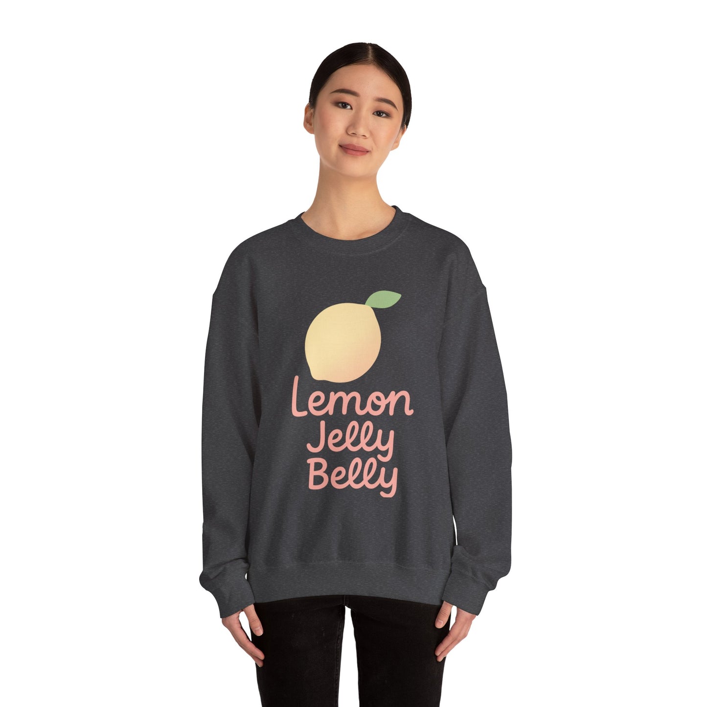Crewneck Sweatshirt Lemon Jelly Belly Fun Pastel Design