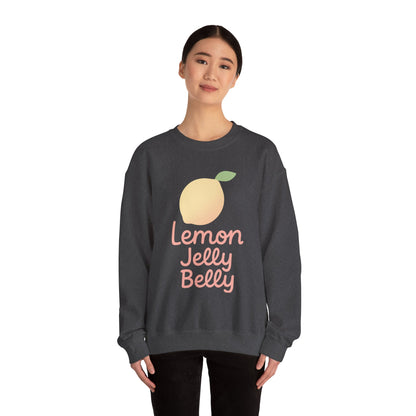 Crewneck Sweatshirt Lemon Jelly Belly Fun Pastel Design