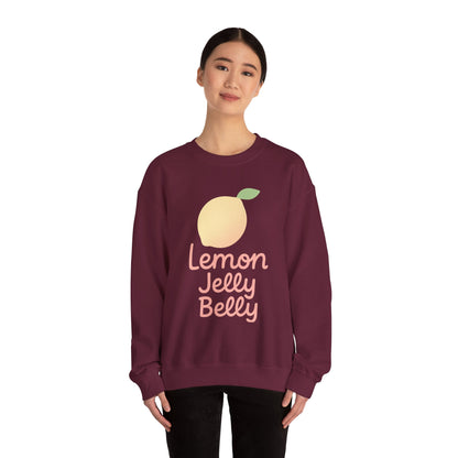 Crewneck Sweatshirt Lemon Jelly Belly Fun Pastel Design