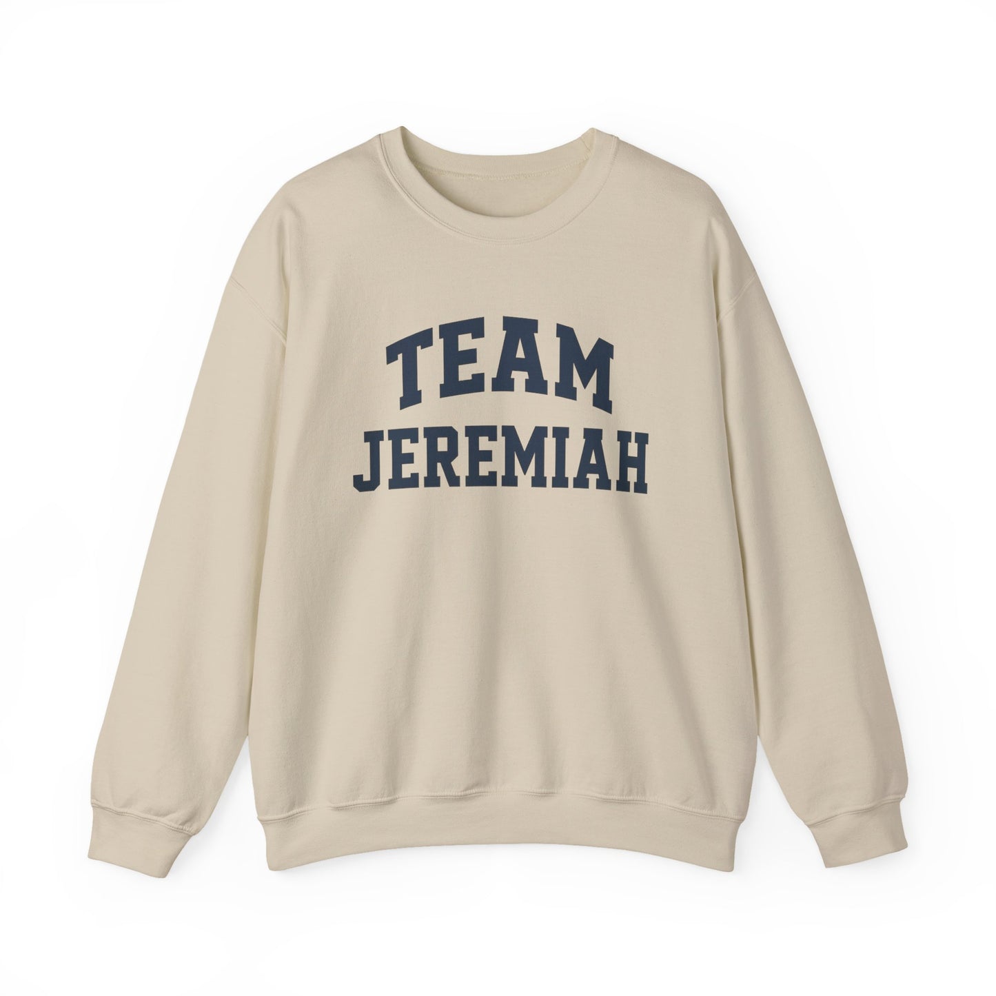 Team Jeremiah Crewneck Sweatshirt - Varsity Style Statement Design