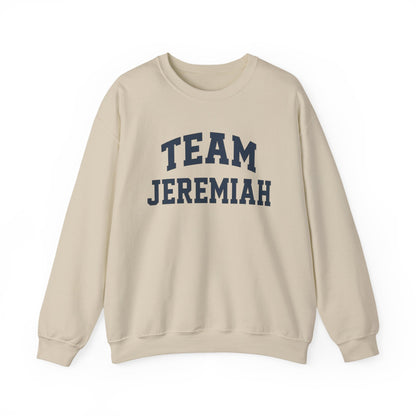 Team Jeremiah Crewneck Sweatshirt - Varsity Style Statement Design