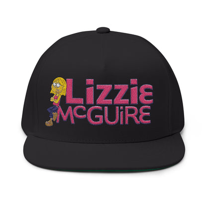 Lizzie McGuire Embroidered Flat Bill Cap — Retro 2000s TV Snapback