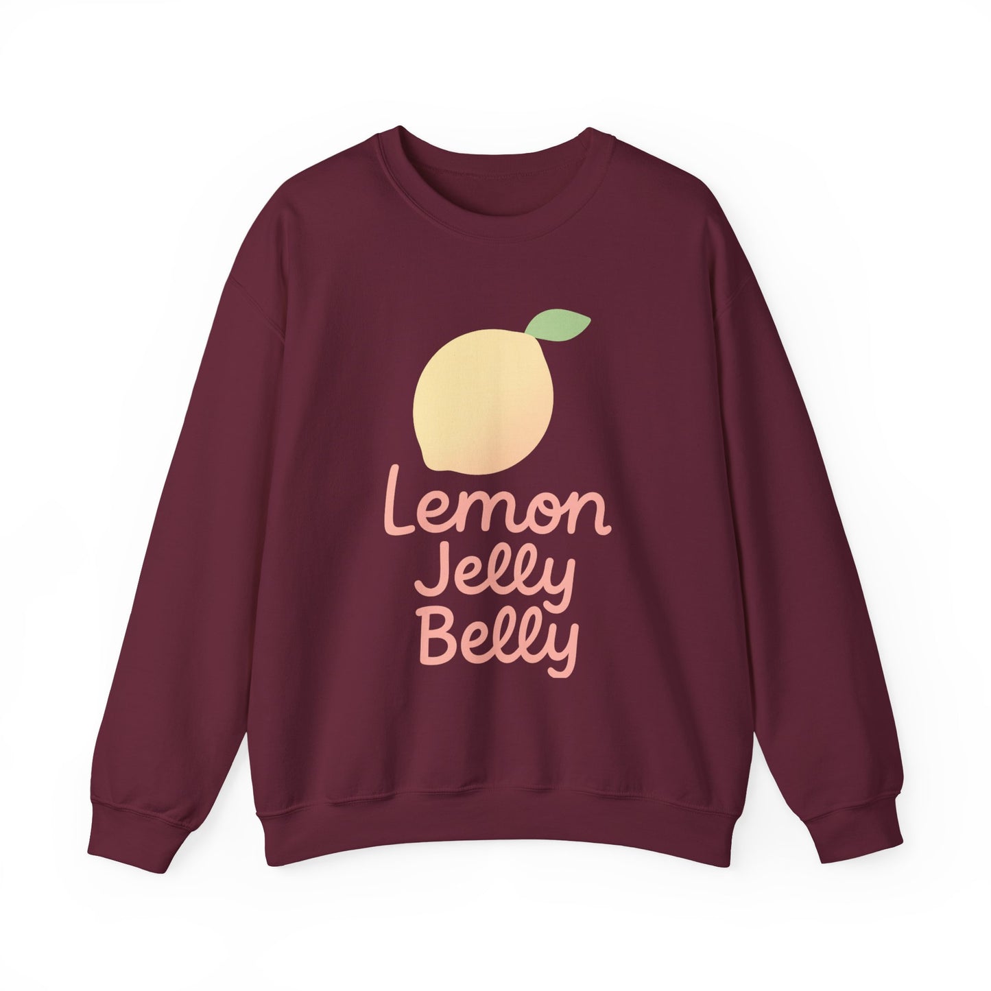 Crewneck Sweatshirt Lemon Jelly Belly Fun Pastel Design