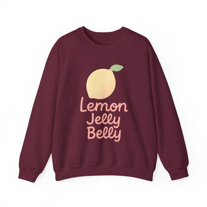 Crewneck Sweatshirt Lemon Jelly Belly Fun Pastel Design
