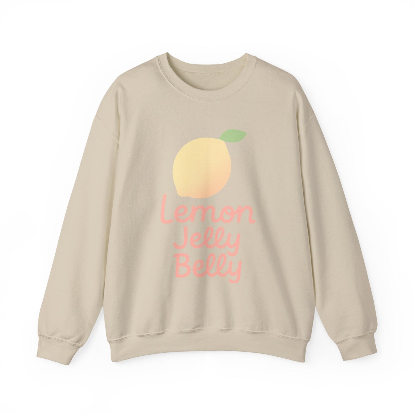 Crewneck Sweatshirt Lemon Jelly Belly Fun Pastel Design