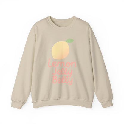 Crewneck Sweatshirt Lemon Jelly Belly Fun Pastel Design