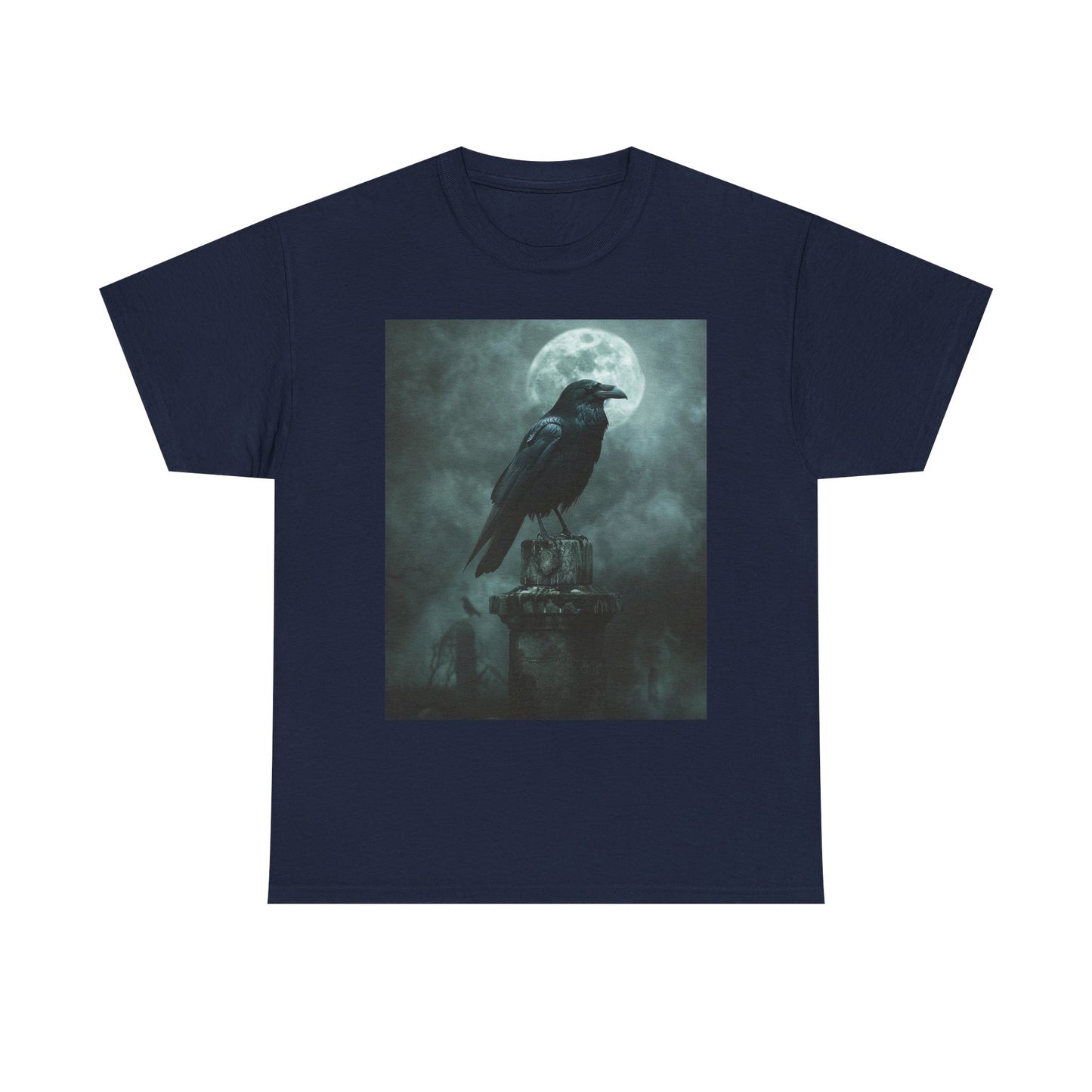 Raven Cemetery Tee - Gothic Fantasy Unisex Shirt