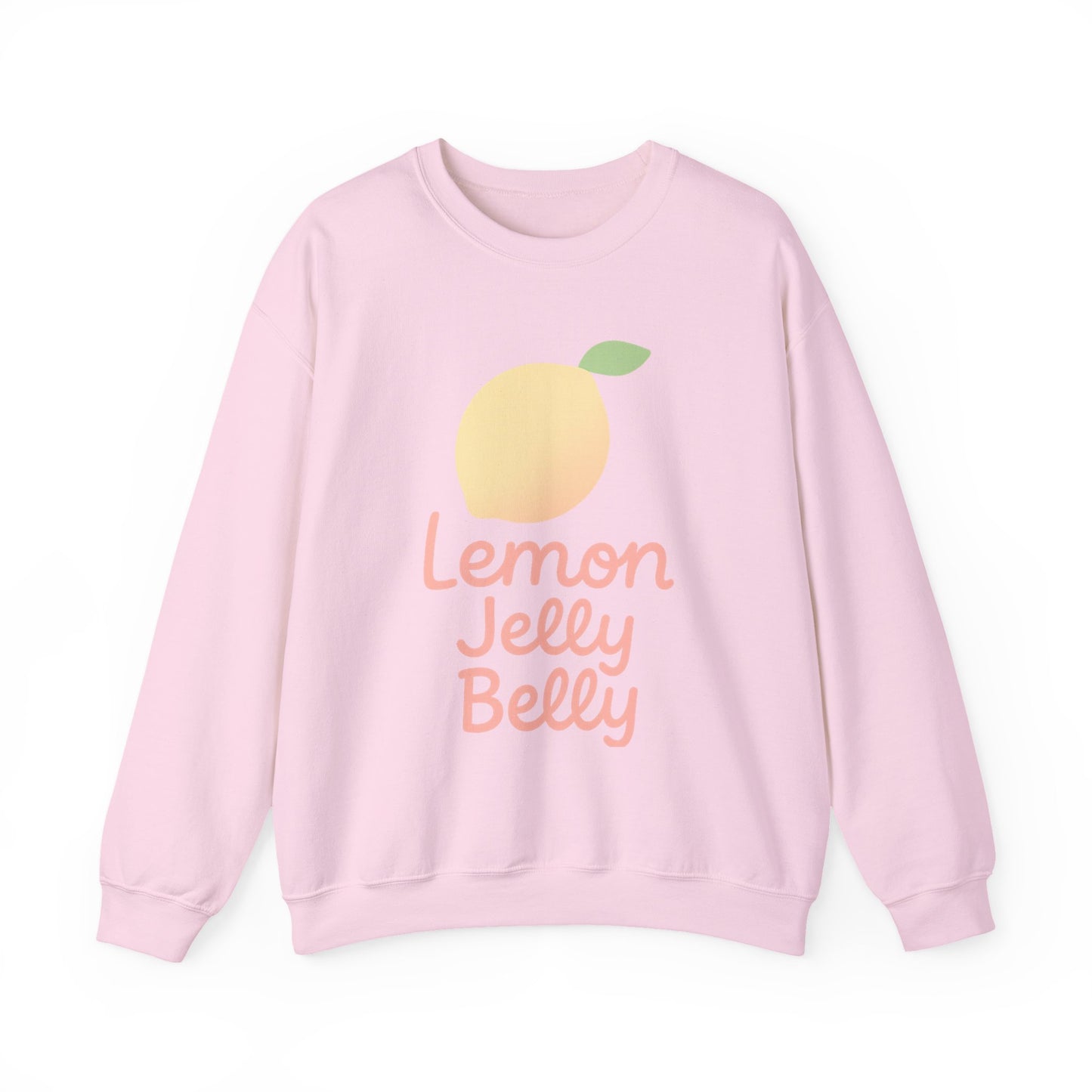 Crewneck Sweatshirt Lemon Jelly Belly Fun Pastel Design