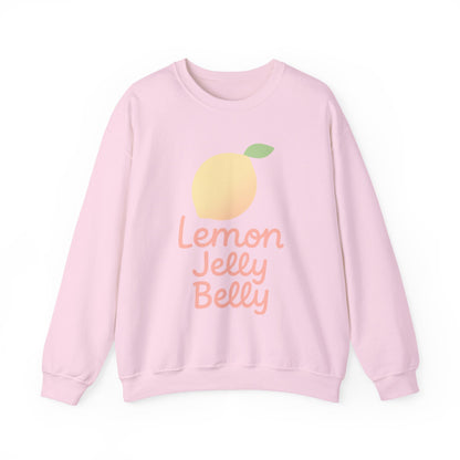 Crewneck Sweatshirt Lemon Jelly Belly Fun Pastel Design