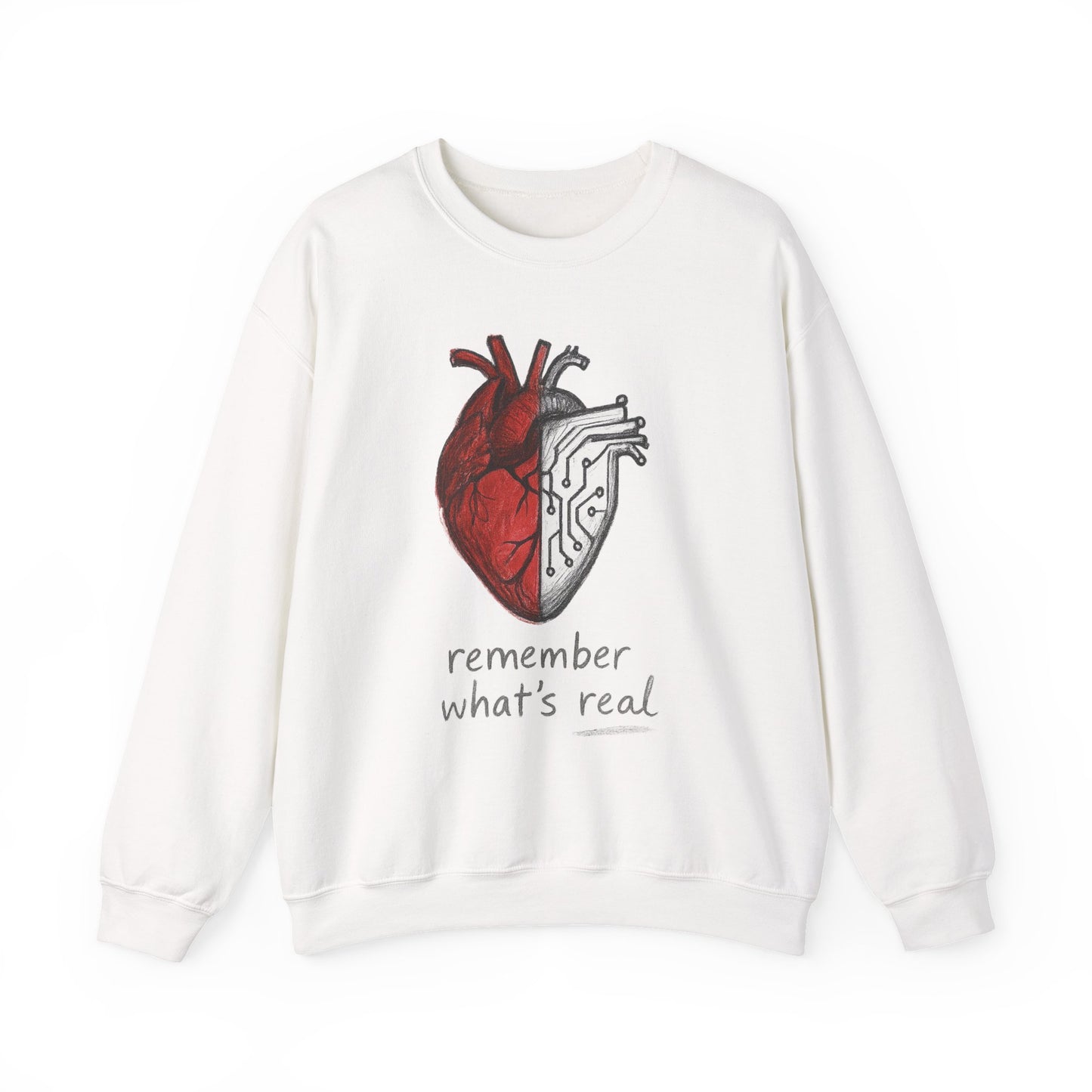 Remember What's Real Crewneck Sweatshirt