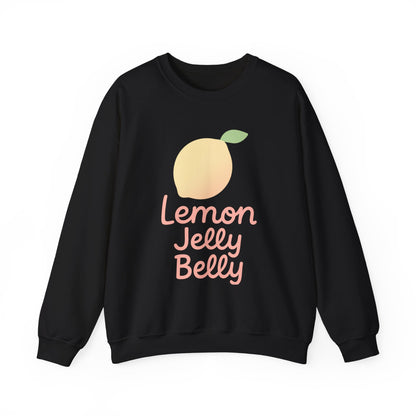 Crewneck Sweatshirt Lemon Jelly Belly Fun Pastel Design