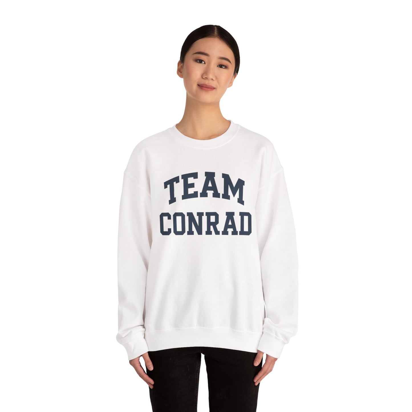 Team Conrad Crewneck Sweatshirt - Varsity Style Statement Design