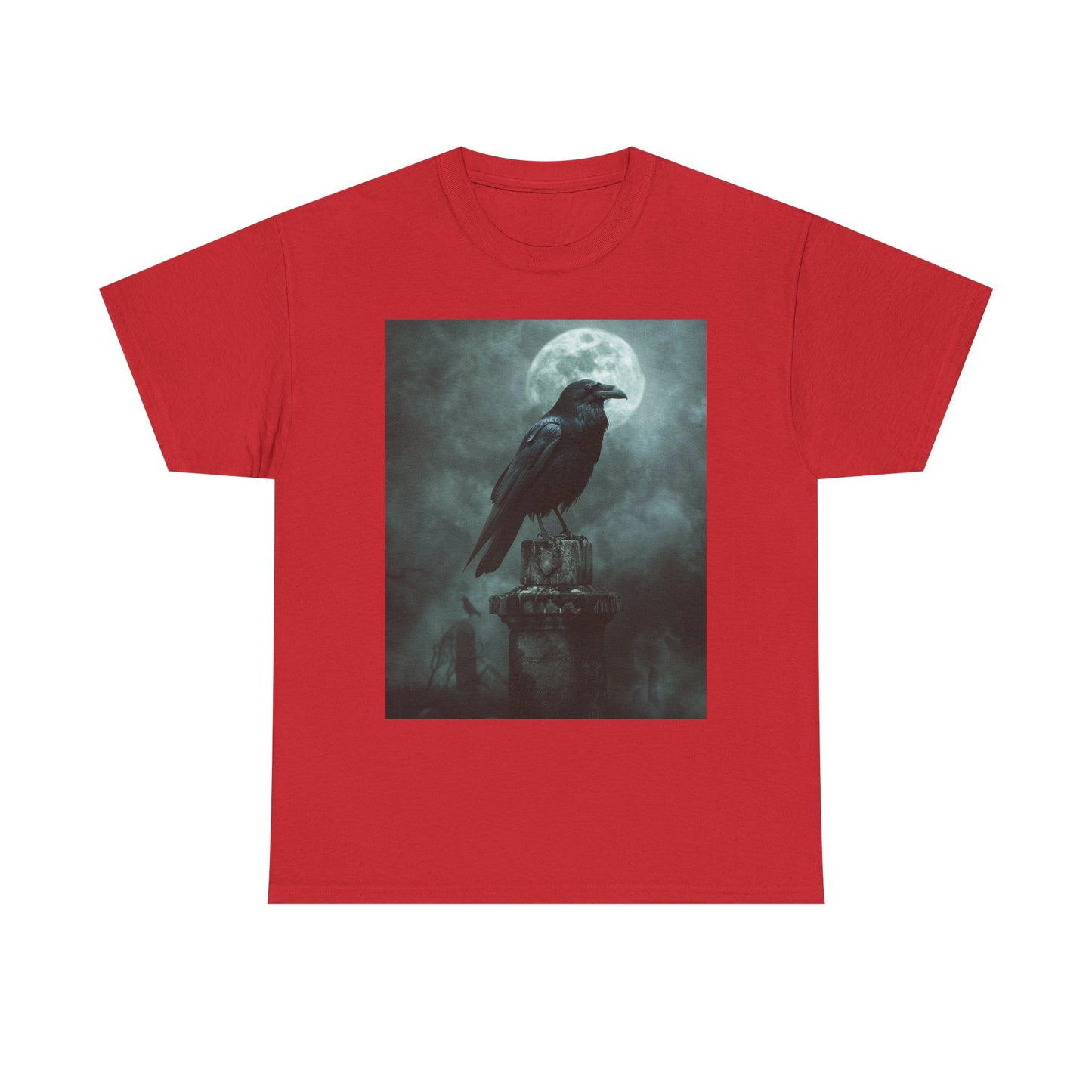 Raven Cemetery Tee - Gothic Fantasy Unisex Shirt