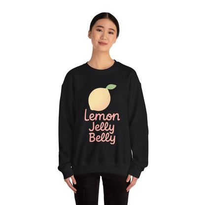 Crewneck Sweatshirt Lemon Jelly Belly Fun Pastel Design