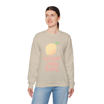 Crewneck Sweatshirt Lemon Jelly Belly Fun Pastel Design