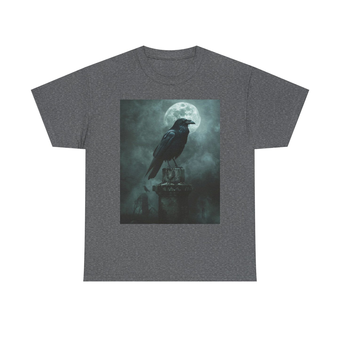 Raven Cemetery Tee - Gothic Fantasy Unisex Shirt