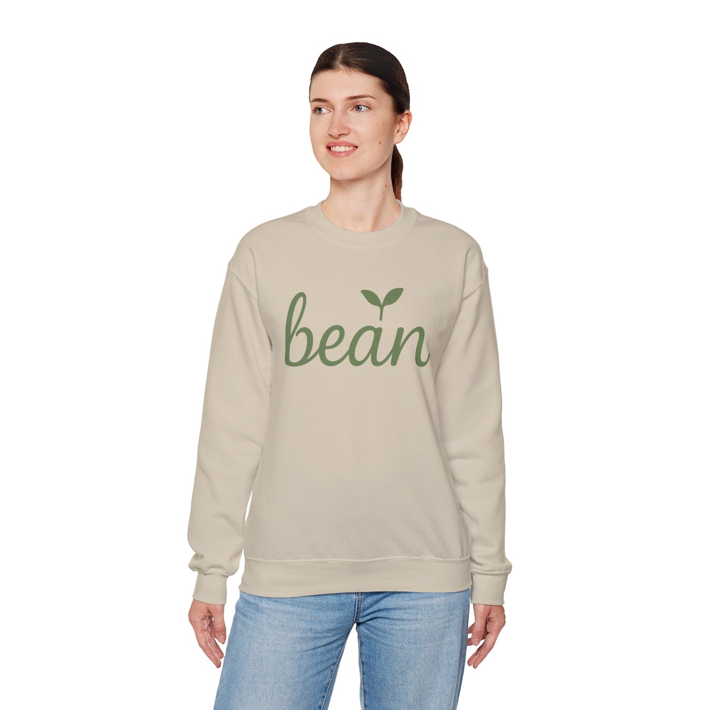 Bean Script Sweatshirt - Minimalist Pastel Design
