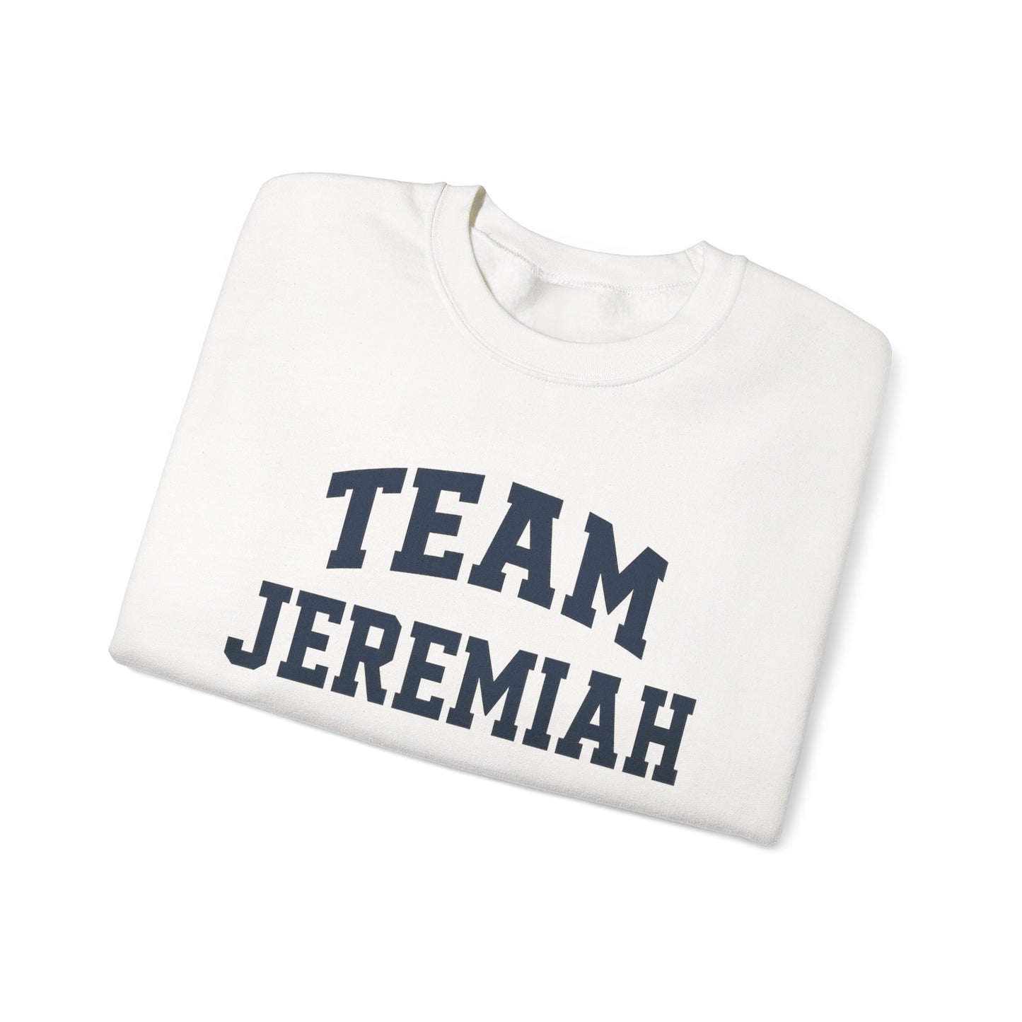 Team Jeremiah Crewneck Sweatshirt - Varsity Style Statement Design