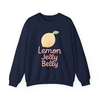 Crewneck Sweatshirt Lemon Jelly Belly Fun Pastel Design