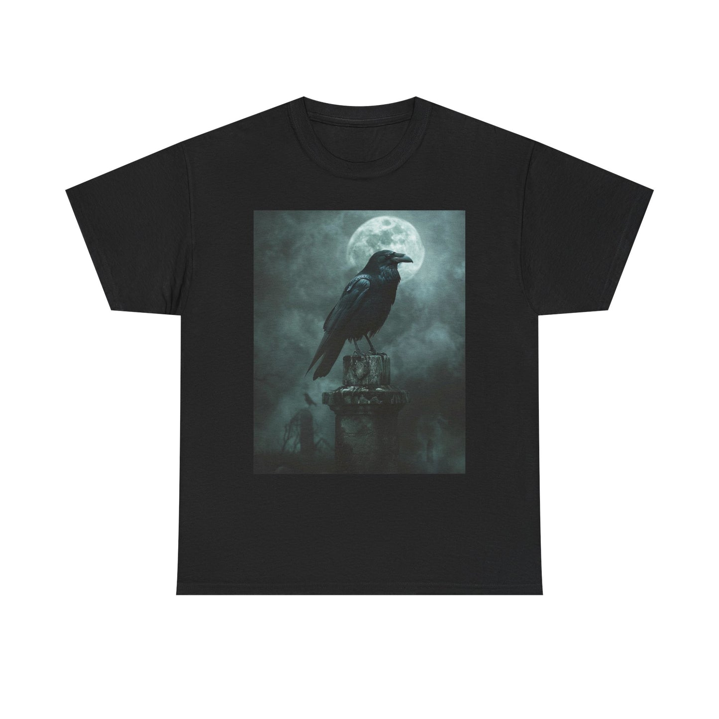 Raven Cemetery Tee - Gothic Fantasy Unisex Shirt