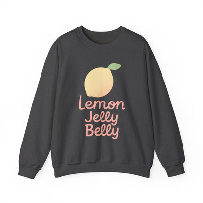 Crewneck Sweatshirt Lemon Jelly Belly Fun Pastel Design