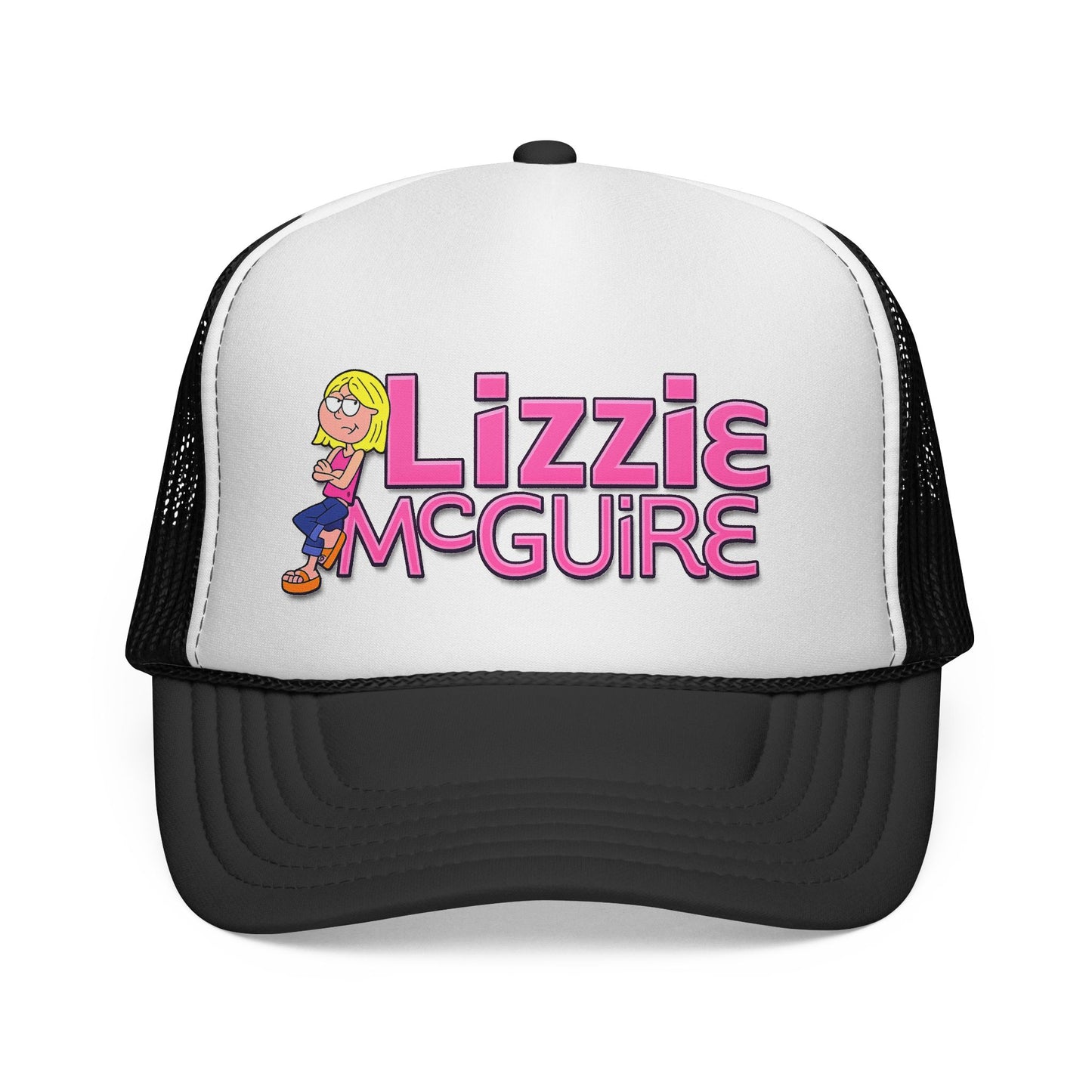 Lizzie McGuire Logo Trucker Hat — Retro 2000s Kids TV Cap