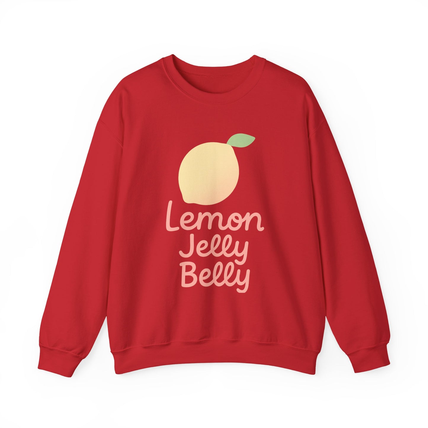 Crewneck Sweatshirt Lemon Jelly Belly Fun Pastel Design