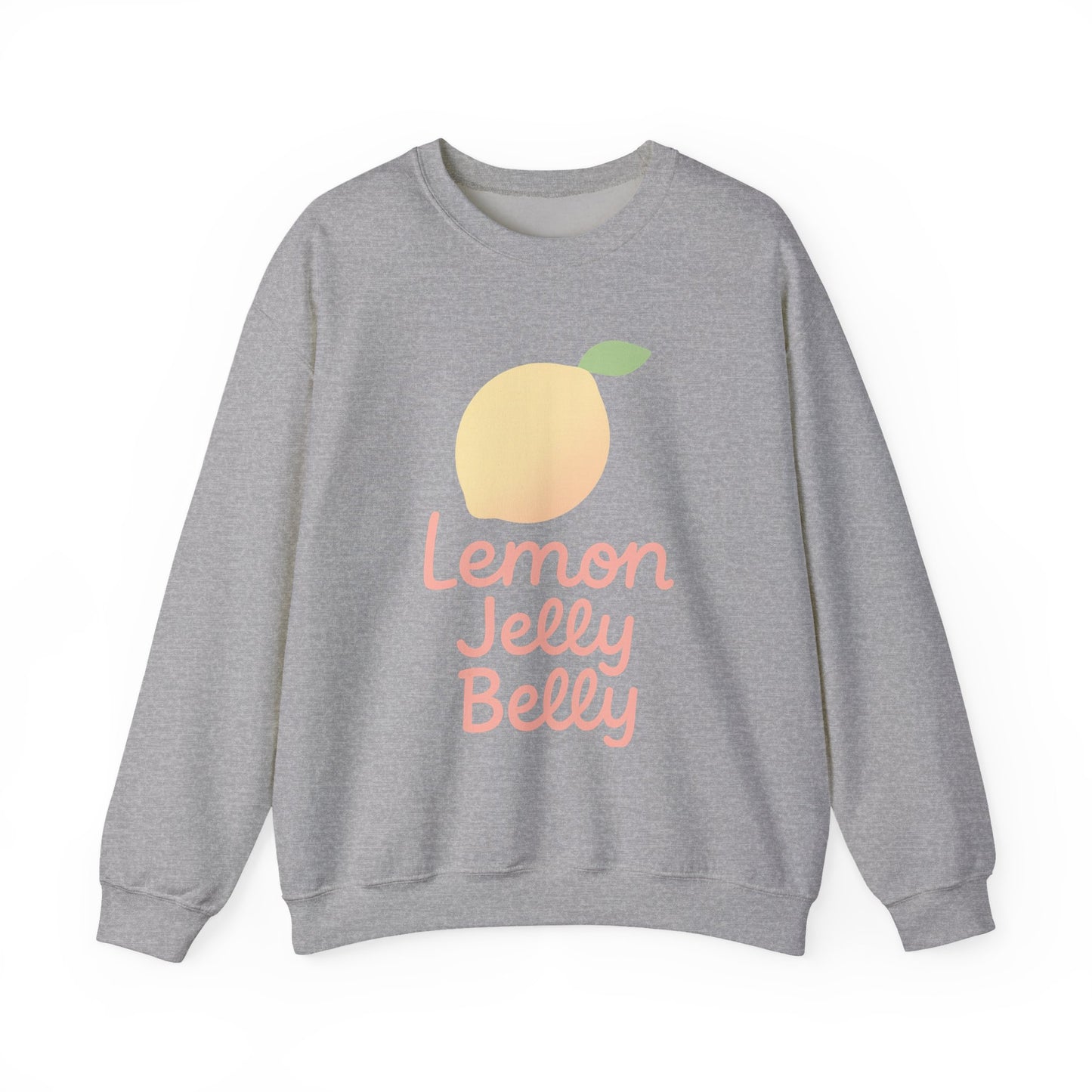 Crewneck Sweatshirt Lemon Jelly Belly Fun Pastel Design