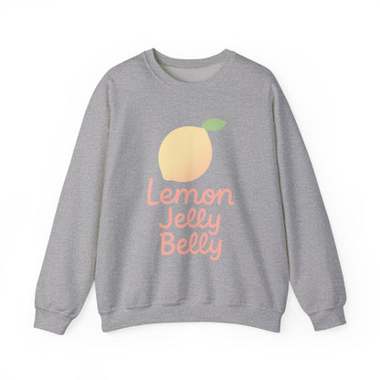 Crewneck Sweatshirt Lemon Jelly Belly Fun Pastel Design