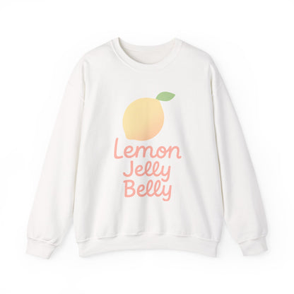 Crewneck Sweatshirt Lemon Jelly Belly Fun Pastel Design