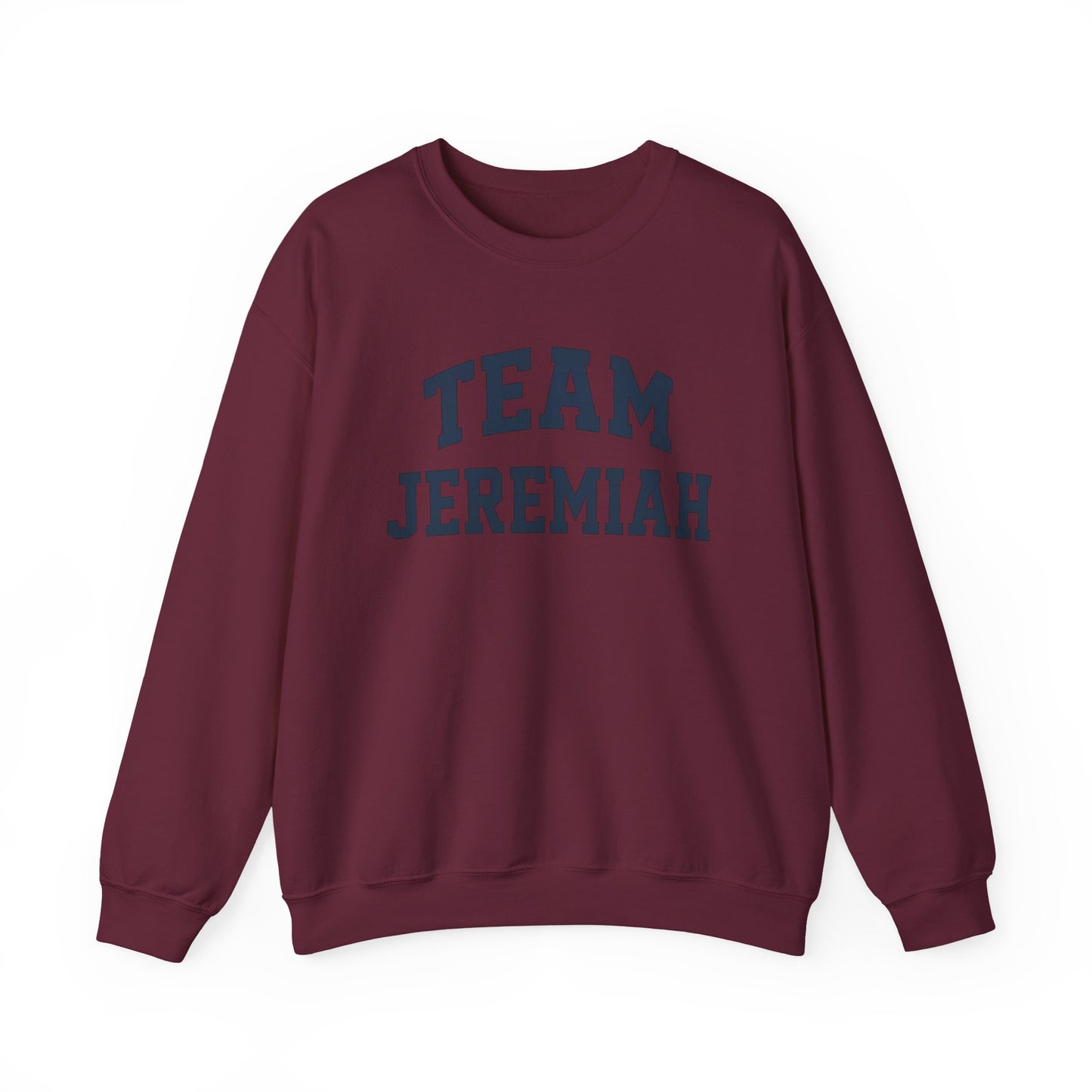 Team Jeremiah Crewneck Sweatshirt - Varsity Style Statement Design