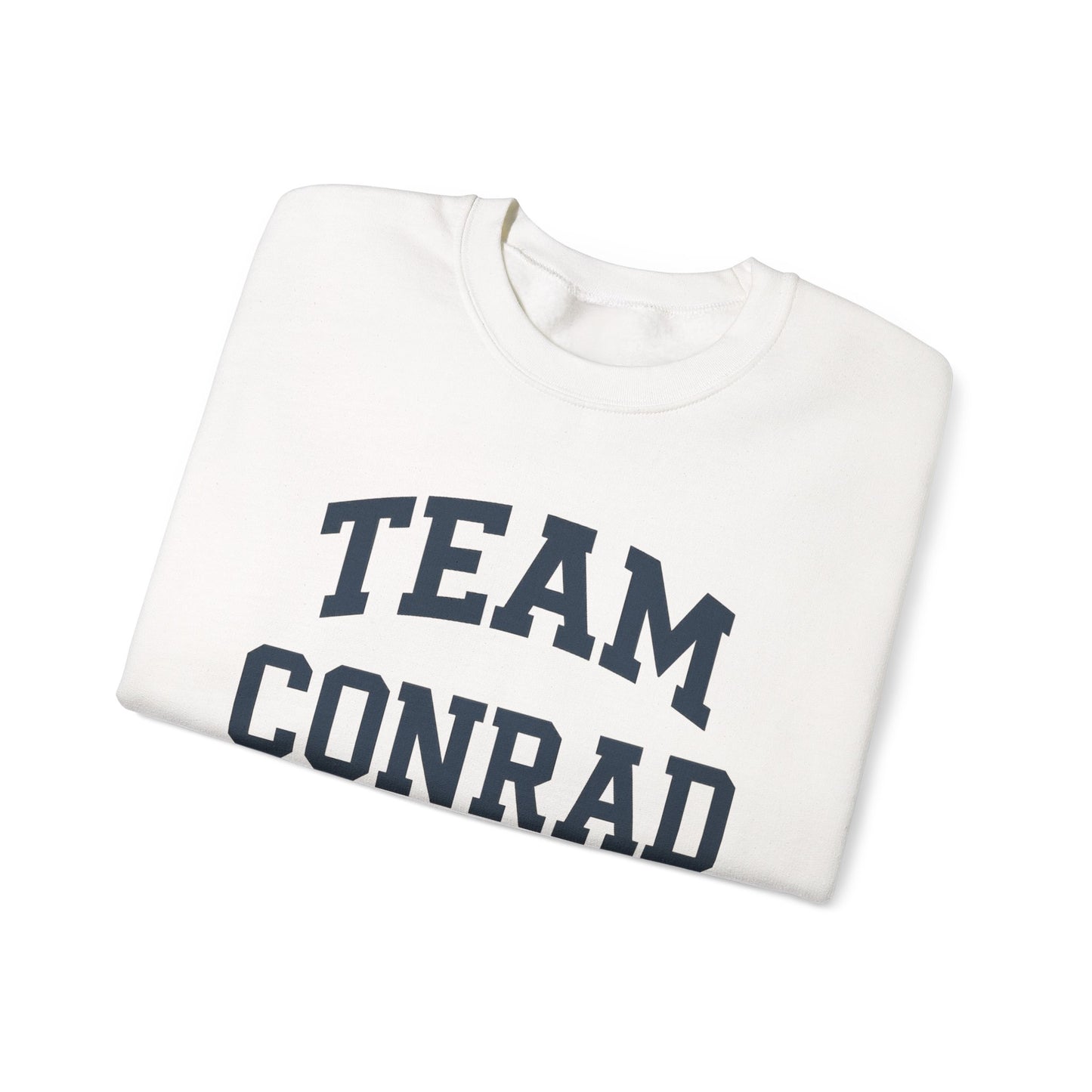Team Conrad Crewneck Sweatshirt - Varsity Style Statement Design