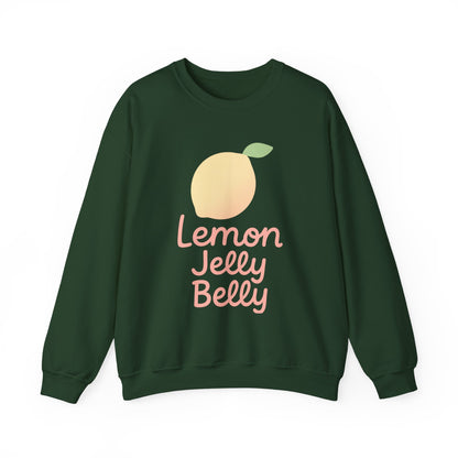 Crewneck Sweatshirt Lemon Jelly Belly Fun Pastel Design