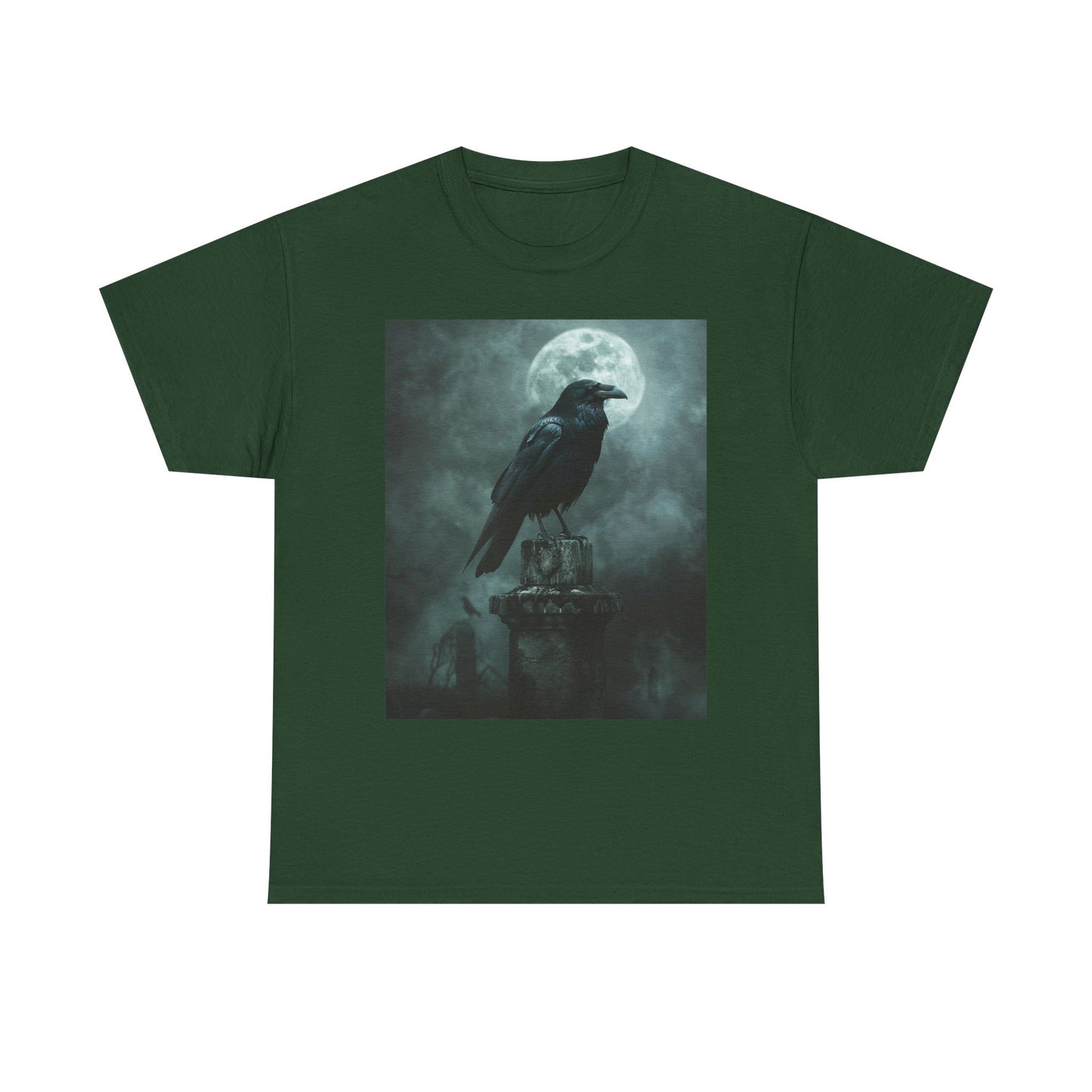 Raven Cemetery Tee - Gothic Fantasy Unisex Shirt