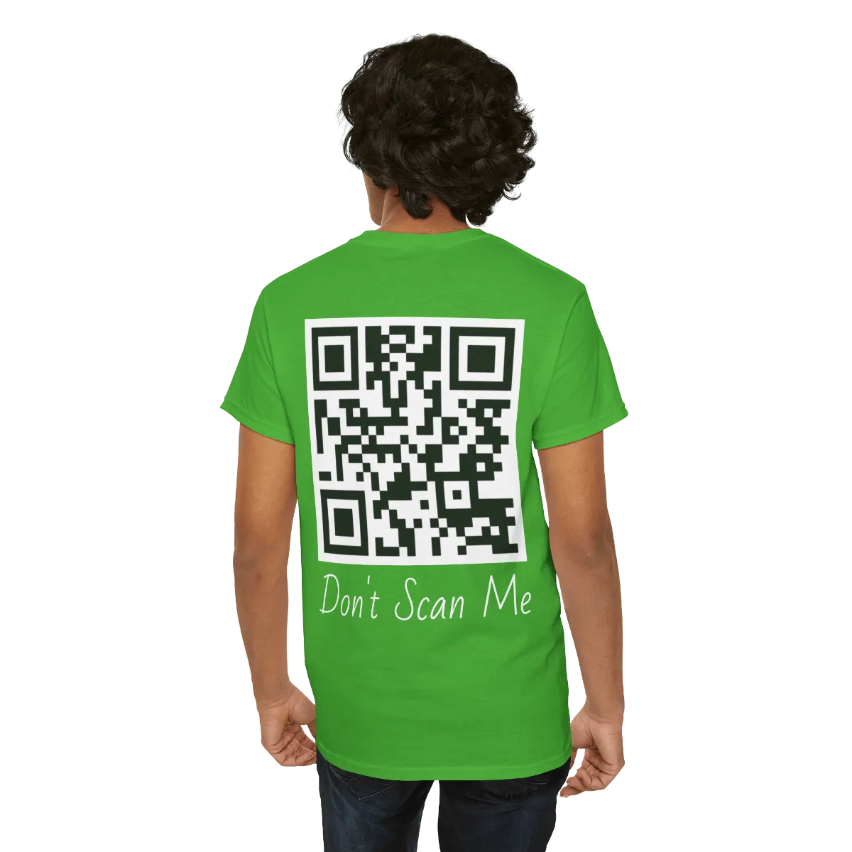 "Don’t Scan Me" QR Code Front & Back Shirt – Keep an Open Mind