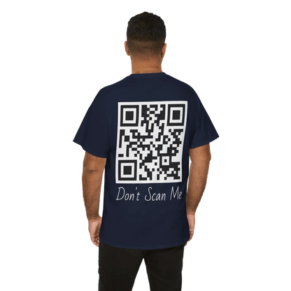 "Don’t Scan Me" QR Code Front & Back Shirt – Keep an Open Mind
